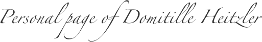 Personal page of Domitille Heitzler